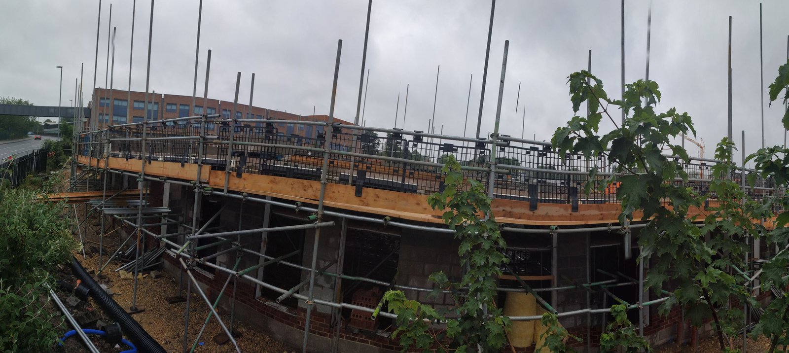 Construction underway in June 2020