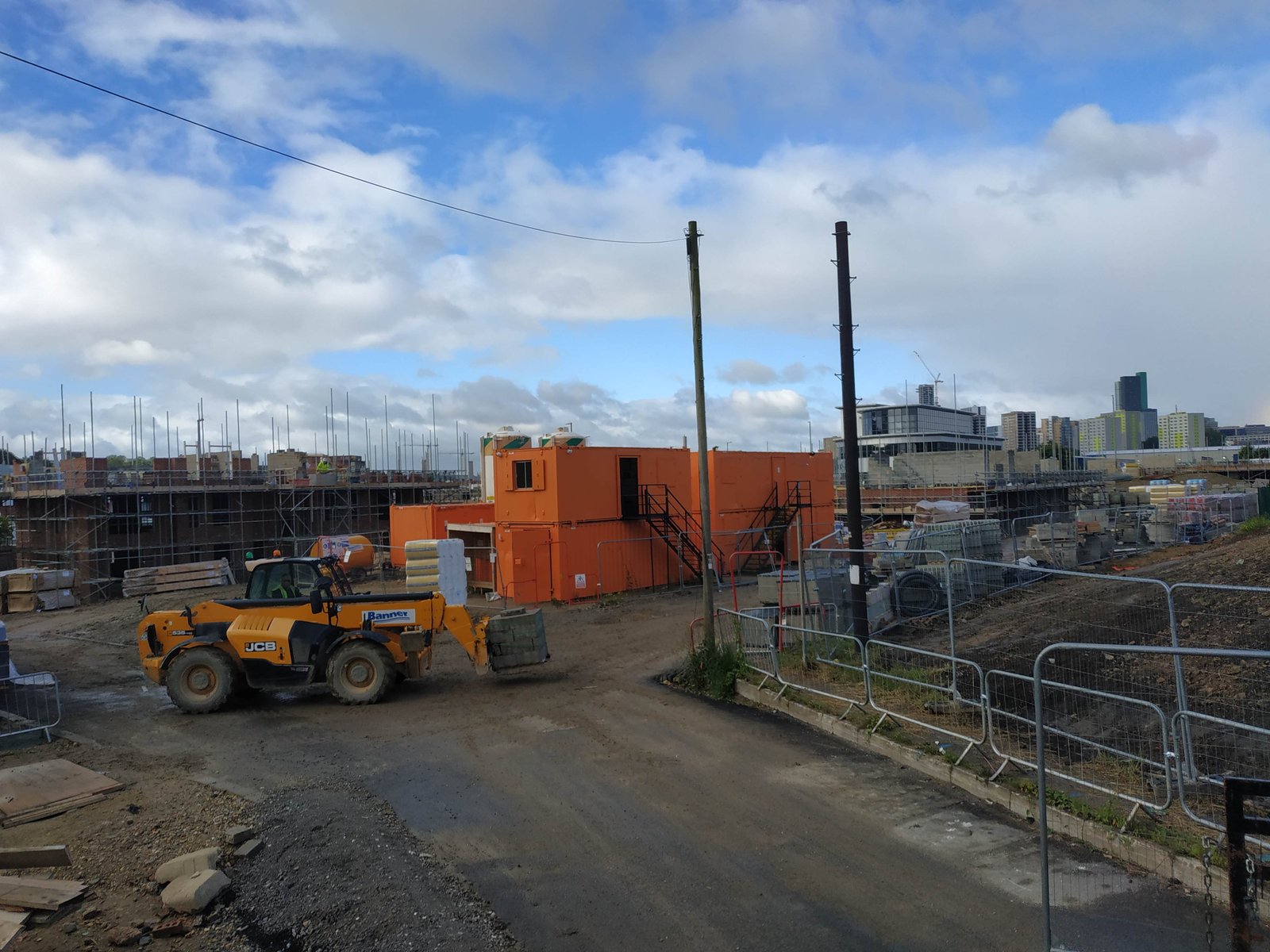 Construction progress in July 2020