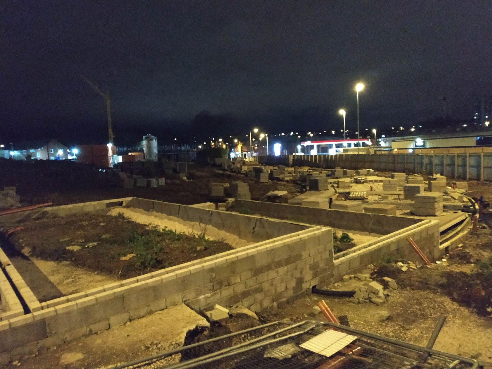 Early site preparation and groundworks, January 2020