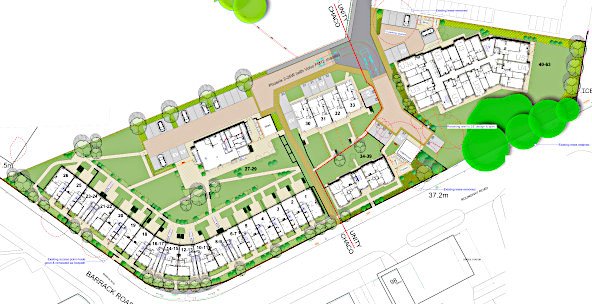ChaCo site layout plan alongside Unity Housing